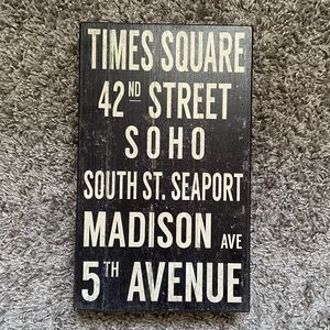NYC Iconic Streets Tabletop Sign